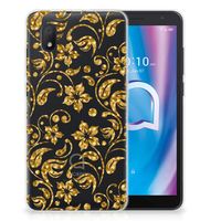 Alcatel 1B (2020) TPU Case Gouden Bloemen