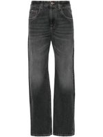 Brunello Cucinelli jean Retro Vintage à coupe droite - Gris