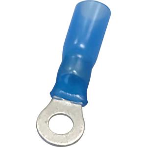 TRU COMPONENTS 1583072 Ringkabelschoen Met krimpkous Dwarsdoorsnede (max.): 2.50 mm² Deels geïsoleerd Blauw 1 stuk(s)