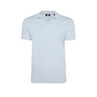 WE Fashion slim fit polo lichtblauw