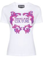 Versace Jeans Couture t-shirt à logo imprimé baroque - Blanc