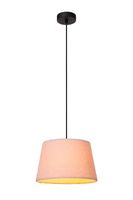 Lucide WOOLLY - Hanglamp - Ø 28 cm - 1xE27 - Roze