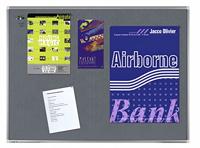 Legamaster 7-141635 Premium Pinboard Textiel, 60 x 45 cm, grijs