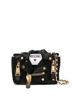 Moschino Biker satin crossbody bag - Noir - thumbnail