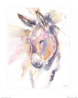 Thoughtful Donkey Art Print Jennifer Rose 40x50cm