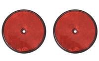 ProPlus reflectoren rond 80 mm rood 2 stuks in blister