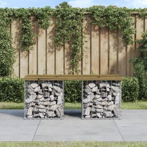 Tuinbank schanskorfontwerp 103x44x42 cm gempregneerd hout