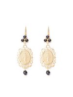 Dolce & Gabbana boucles d'oreilles Virgin Mary en or 18ct à ornements en saphir - thumbnail