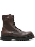 Tommy Jeans bottines à logo embossé - Marron