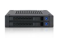 Icy Dock MB742SP-B 2x2,5 SATA mobile rack voor externe 3,5