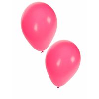 Zakje met 50 roze feest ballonnen   - - thumbnail