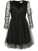 ZIMMERMANN robe courte en tulle - Noir - thumbnail