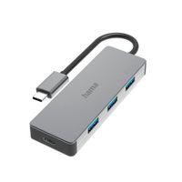 Hama USB-C-hub 4-poorts USB 3.2 Gen2 10 Gbit/s Alu - thumbnail