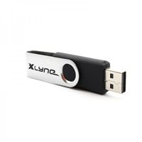 xlyne 177562-2 USB flash drive 16 GB USB Type-A 2.0 Zwart, Zilver - thumbnail