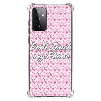 Samsung Galaxy A72 4G/5G Anti Shock Case Flowers Pink DTMP - thumbnail