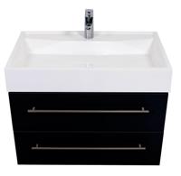 Saniclear Design badkamermeubel 75cm zwart