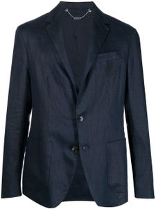 Billionaire blazer en lin à simple boutonnage - Bleu