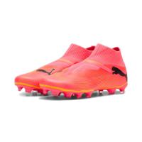 PUMA Future 7 Match+ Veterloze Gras / Kunstgras Voetbalschoenen (MG) Roze Zwart Oranje