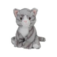Pluche dieren knuffels Kat/poes van 21 cm   -