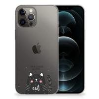 iPhone 12 Pro Max Telefoonhoesje met Naam Cat Good Day
