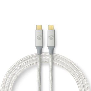 USB-Kabel | USB 3.2 Gen 2x2 | USB Type-C© Male | USB Type-C© Male | 20 Gbps | 100 W | Verguld |