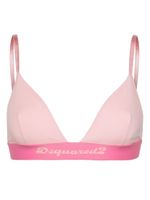 DSQUARED2 brassière de sport à bande logo - Rose