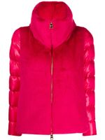 Herno faux-shearling panel quilted jacket - Rose - thumbnail