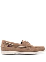 Sebago chaussures bateau à détail de laçage - Marron