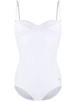 Dolce & Gabbana maillot de bain à plaque logo - Blanc