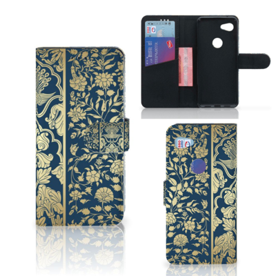 Google Pixel 3A Hoesje Golden Flowers Google Pixel 3A Hoesje Golden Flowers