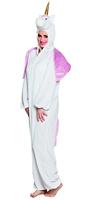 Boland - Volwassen kostuum eenhoorn, pluche jumpsuit met capuchon, rits aan voorkant, fantasie, eenhoorn, carnaval, themafeest, themafeest, themafeest
