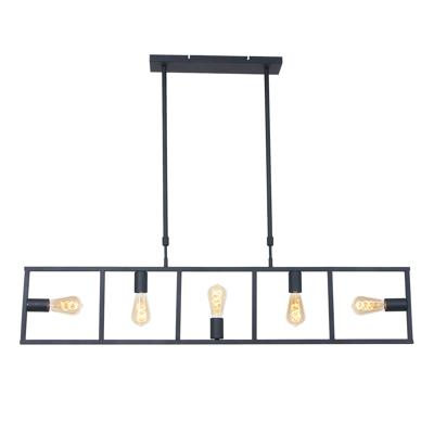 Steinhauer - Mexlite Racky - hanglamp 5 lichts - zwart Steinhauer - Mexlite Racky - hanglamp 5 lichts - zwart