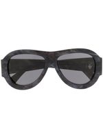 Off-White Eyewear lunettes de soleil Pilot oversize - Gris - thumbnail