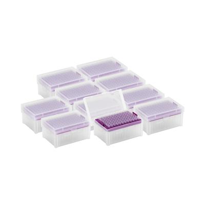 Pipettips - 200 µl - DNase/RNase-vrij - in pipettipdoosje - 10 x 96 st.