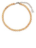 Amina Muaddi bracelet de cheville Tennis serti de cristaux - Orange