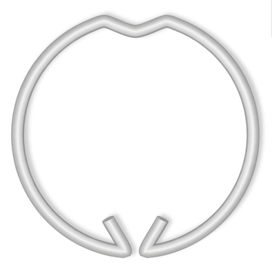 Home sweet home inbouwspot veerring set 8 st. - metaal