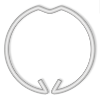 Home sweet home inbouwspot veerring set 8 st. - metaal