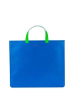 Comme Des Garçons Wallet sac cabas à anses contrastantes - Bleu