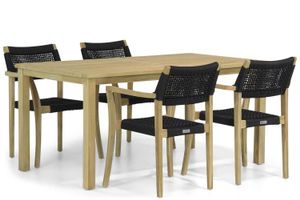 Lifestyle Dallas/Weston 160 cm dining tuinset 5-delig