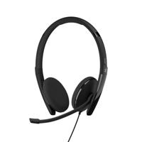 EPOS On Ear headset Telefoon Kabel Stereo Zwart Noise Cancelling Volumeregeling, Microfoon uitschakelbaar (mute)