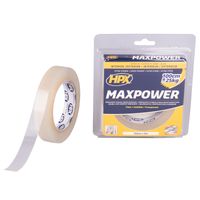 HPX Max Power Transparent bevestigingstape | 19mm x 5m - HT1905 HT1905 - thumbnail