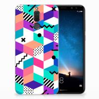 Huawei Mate 10 Lite TPU Hoesje Blokken Kleurrijk
