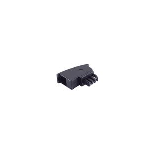 Shiverpeaks Telefoon (analoog) Adapter [1x Telefoonstekker Duitsland (TAE-F) - 1x RJ11-bus 6p4c] Zwart