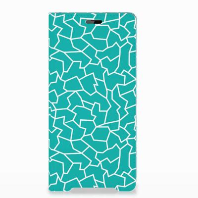 Sony Xperia XZ3 Bookcase Cracks Blue