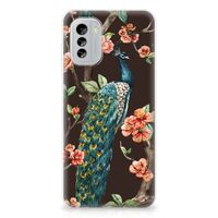 Nokia G60 TPU Hoesje Pauw met Bloemen - thumbnail