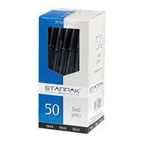 Cristal Prosty dlugopis z zatyczka - czarny 50/1000