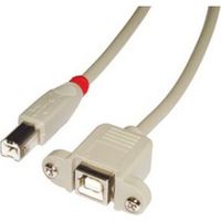 Lindy 31801 USB-kabel 1 m USB 2.0 USB B Grijs - thumbnail