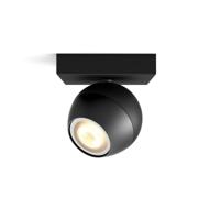 Philips Lighting Hue LED-plafondspots 871951433924800 Hue White Amb. Buckram Spot 1 flg. schwarz 350lm inkl. Dimmschalter GU10 5 W