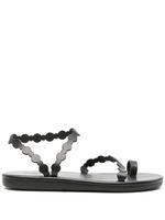 Ancient Greek Sandals sandales plates en cuir - Noir