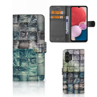 Wallet Case met Pasjes Samsung Galaxy A13 (4G) Spijkerbroeken - thumbnail